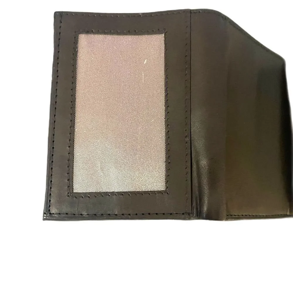 Vtg German Leather Trifold -Rare Eurocard “Deutschland” Credit card insert.